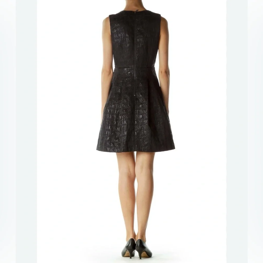 KIRNA ZABETE at TARGET Party Career Black Metallic Surplice Sleeveless Dress 14 - Picture 2 of 16
